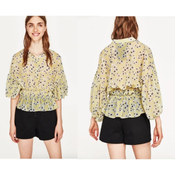 Zara chiffon top Clearance